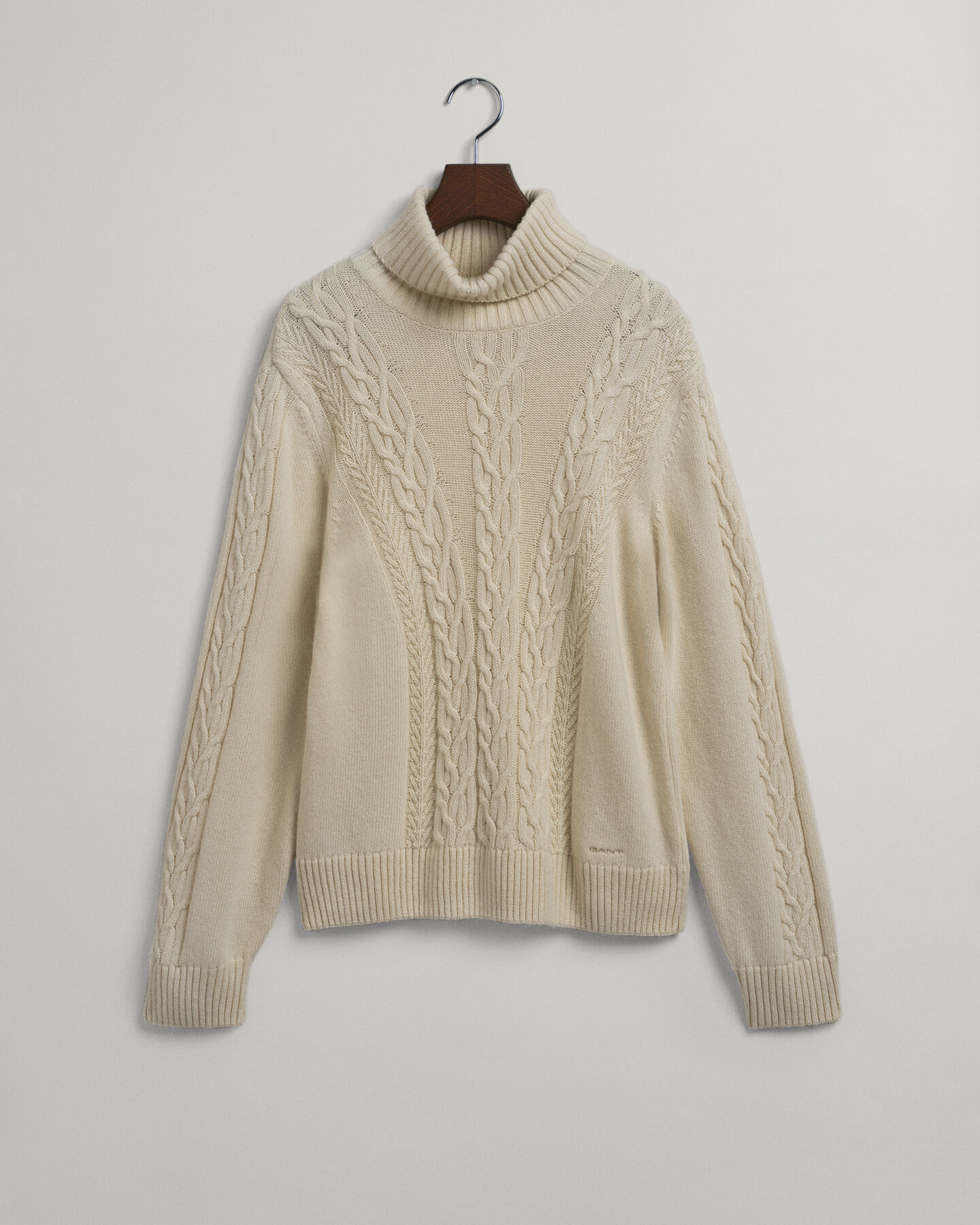 Teen Girls polosweater med tykt kabelstrik