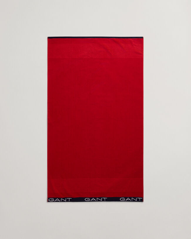 Strandhåndklæde med tonale striber