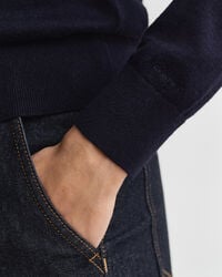 Let crewneck cardigan