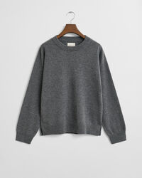 Crewneck sweater i ekstra fin lammeuld