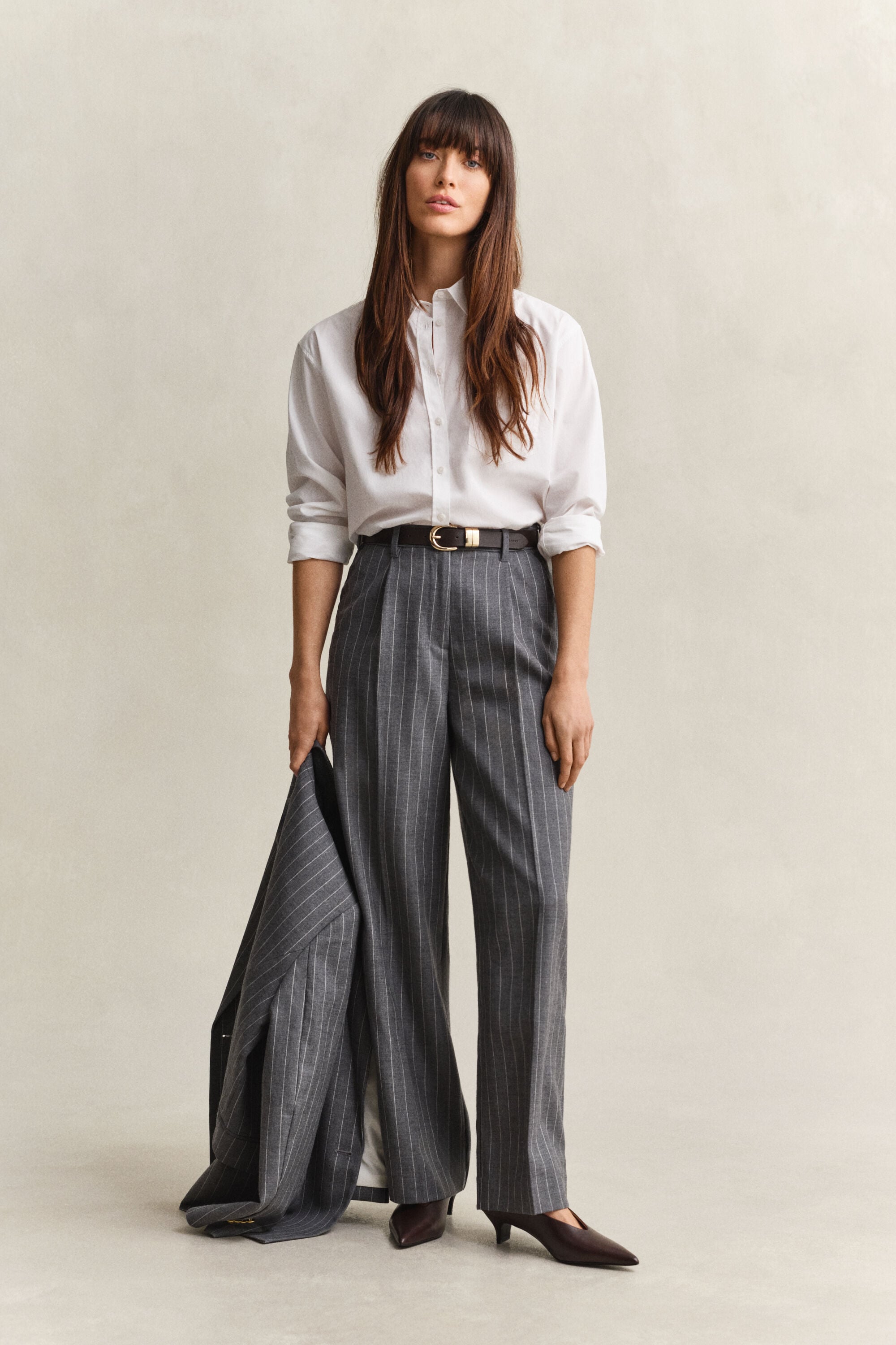 Pinstripe uldbukser