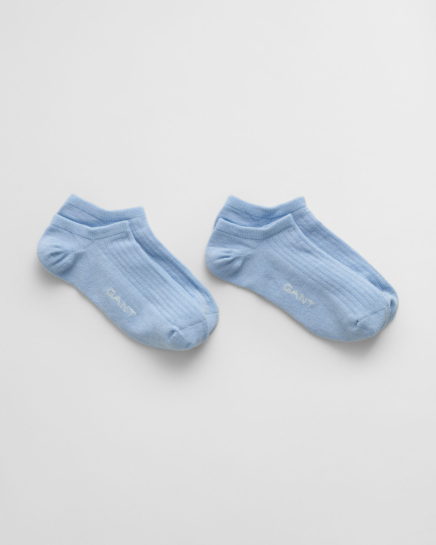 2-Pack ribstrikkede lave sokker i lyocell