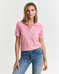 Sunfaded piqu&eacute; poloskjorte