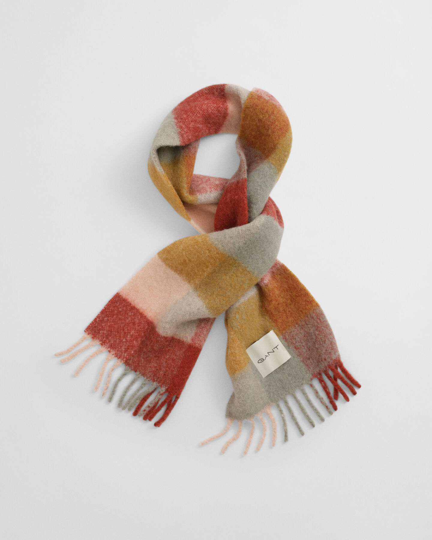 Ternet halstørklæde i alpakauldblanding