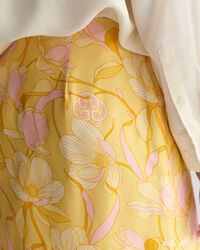 Magnolia Print Mini slå-om nederdel