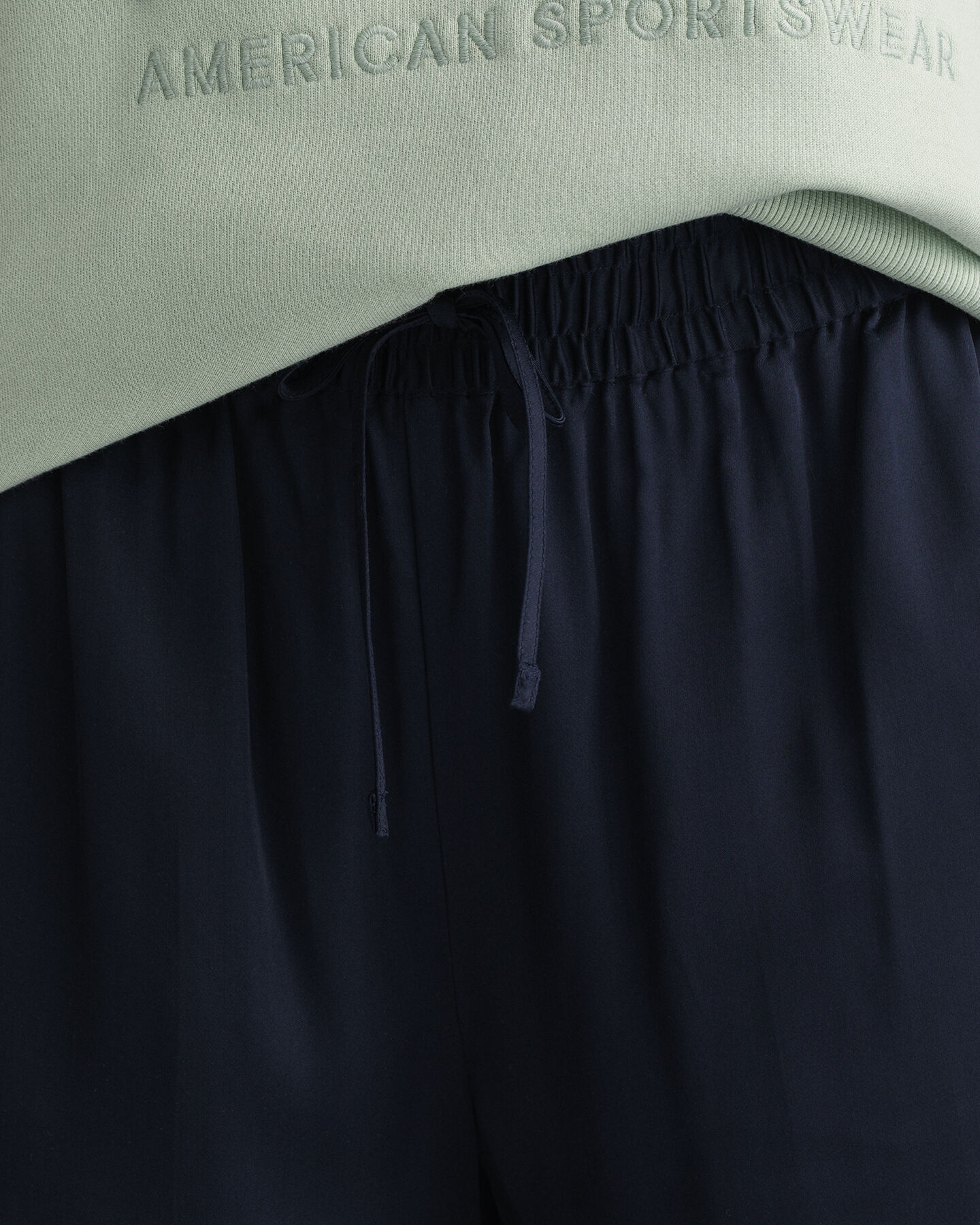 Pull-On-shorts i satin