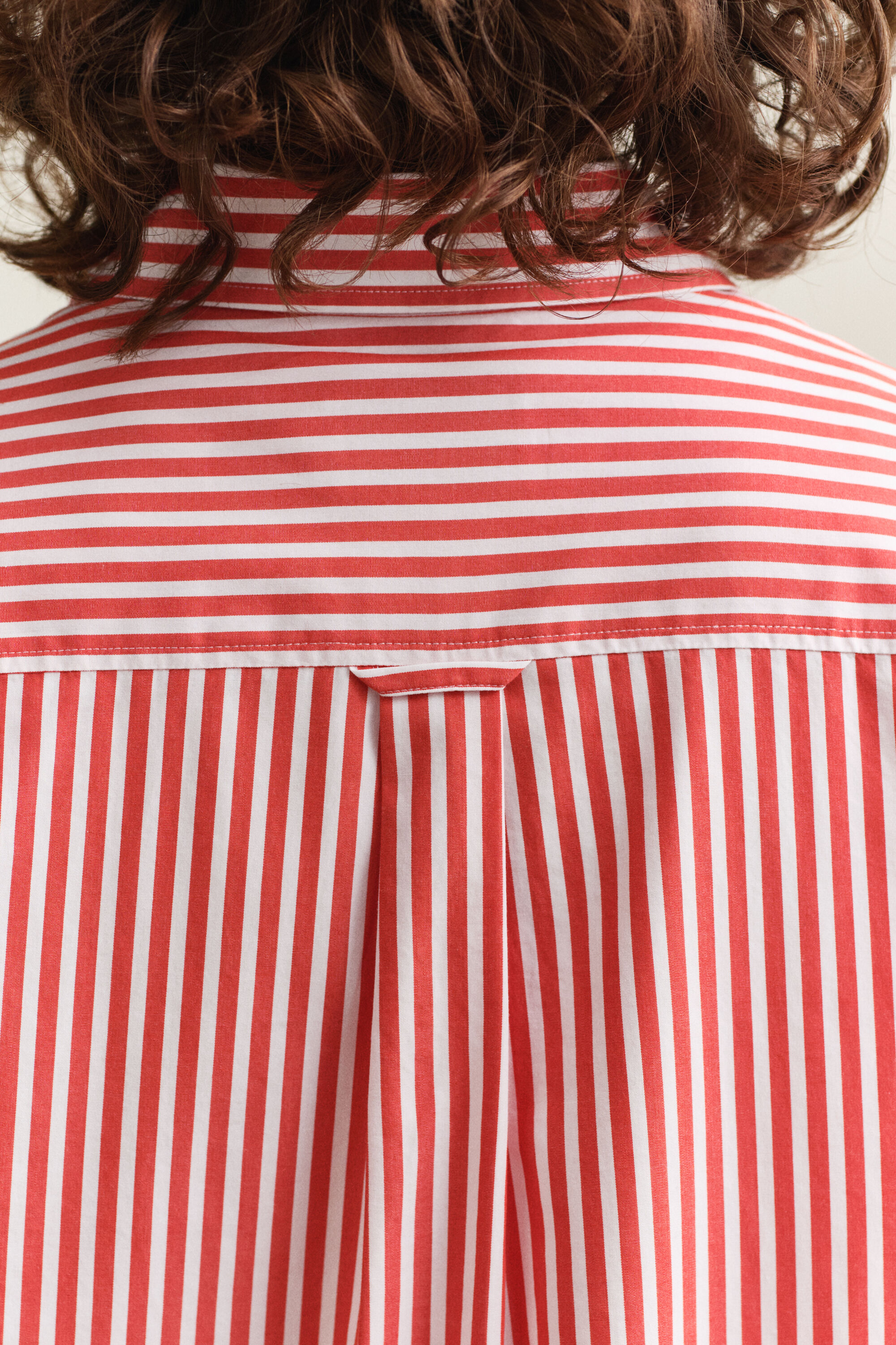 Regular fit klassisk stribet poplin-skjorte