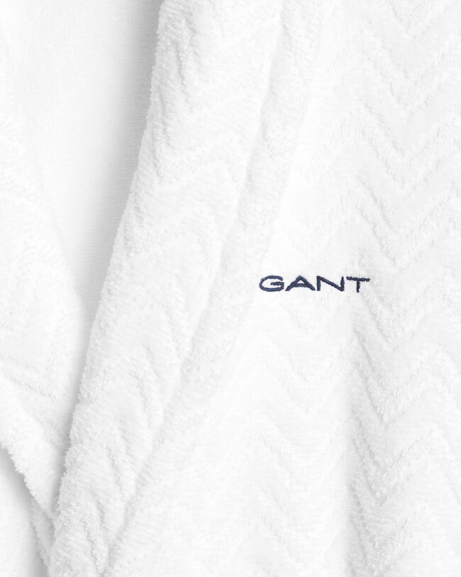 Jacquard sildebensmønstret badekåbe