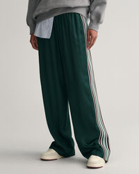 Relaxed fit stribede pull-on bukser