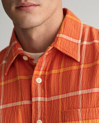 Oversized ternet skjorte med struktur