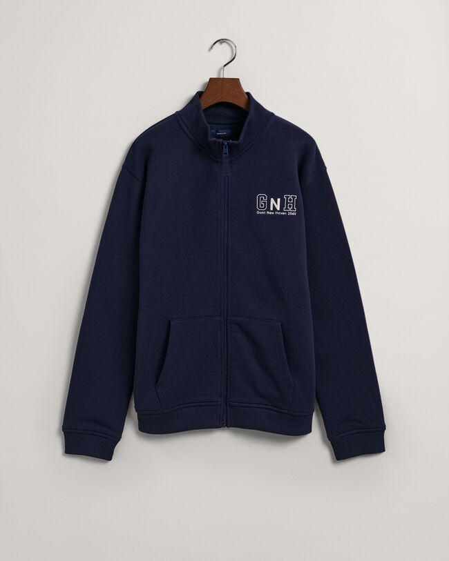 Teens GANT New Haven sweatshirt med lynlås