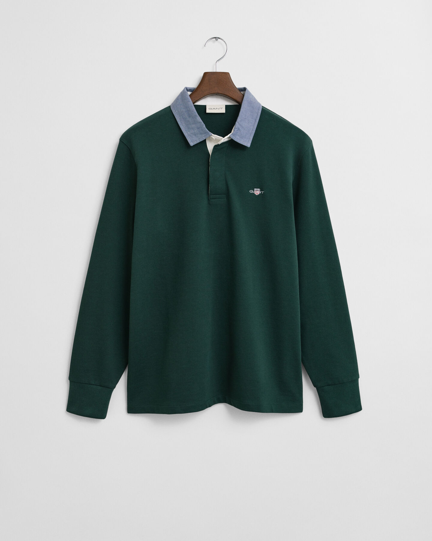 Heavy Rugger med krave i chambray