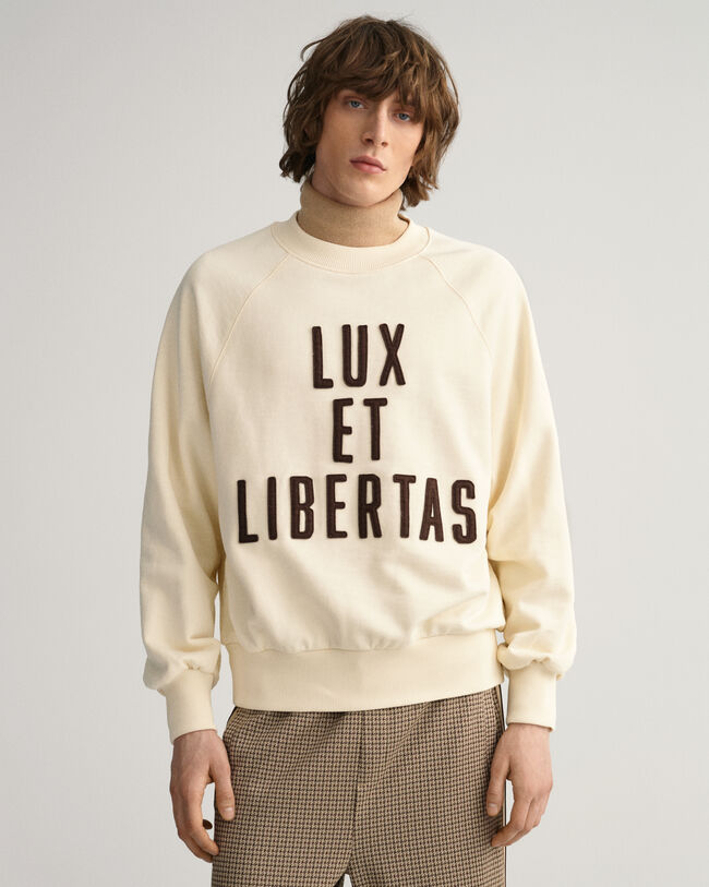 Luxe sweatshirt med crewneck