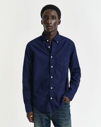 Regular fit garment-farvet Archive Oxford skjorte