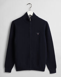 Triangle Texture sweater med lynlås