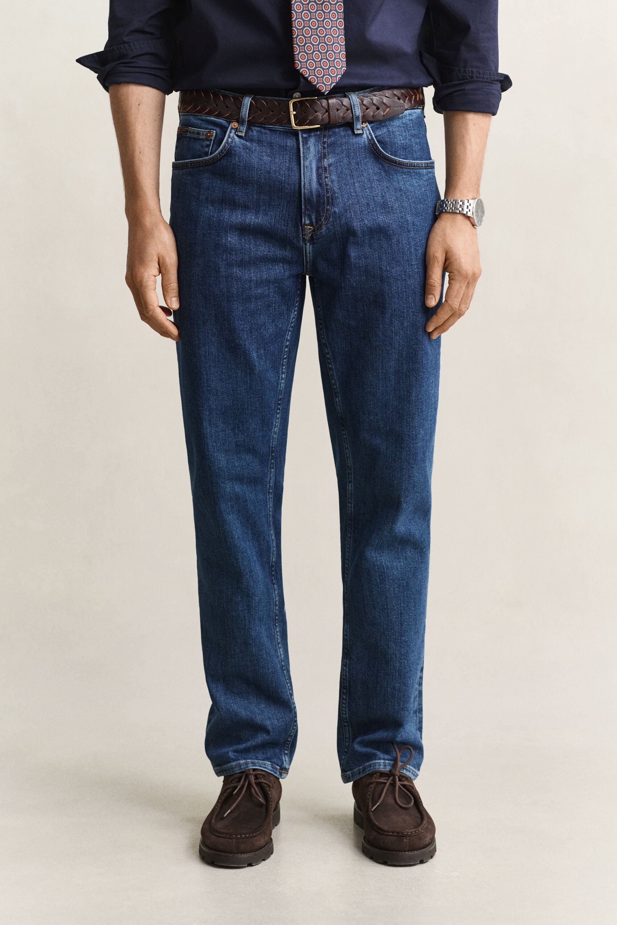 Regular fit jeans i let vask