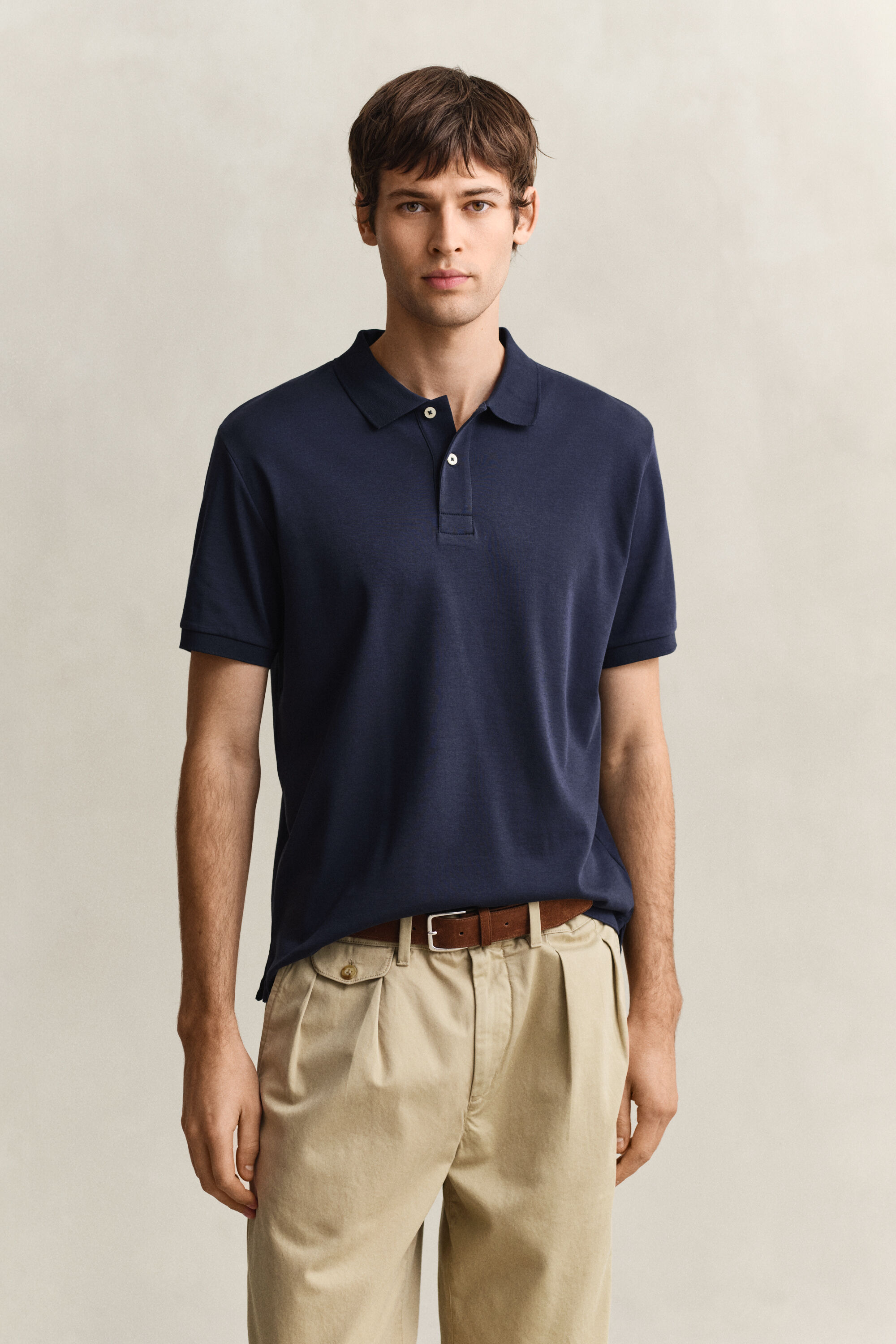 Interlock poloskjorte
