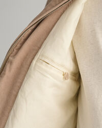 Windcheater jakke af jernbanefl&oslash;jl