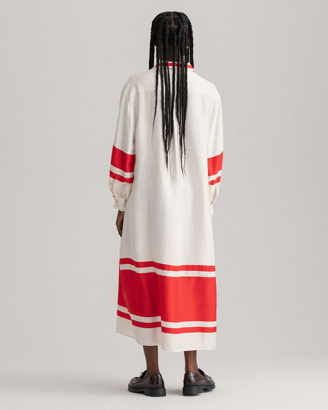 Stribet Detail kjole