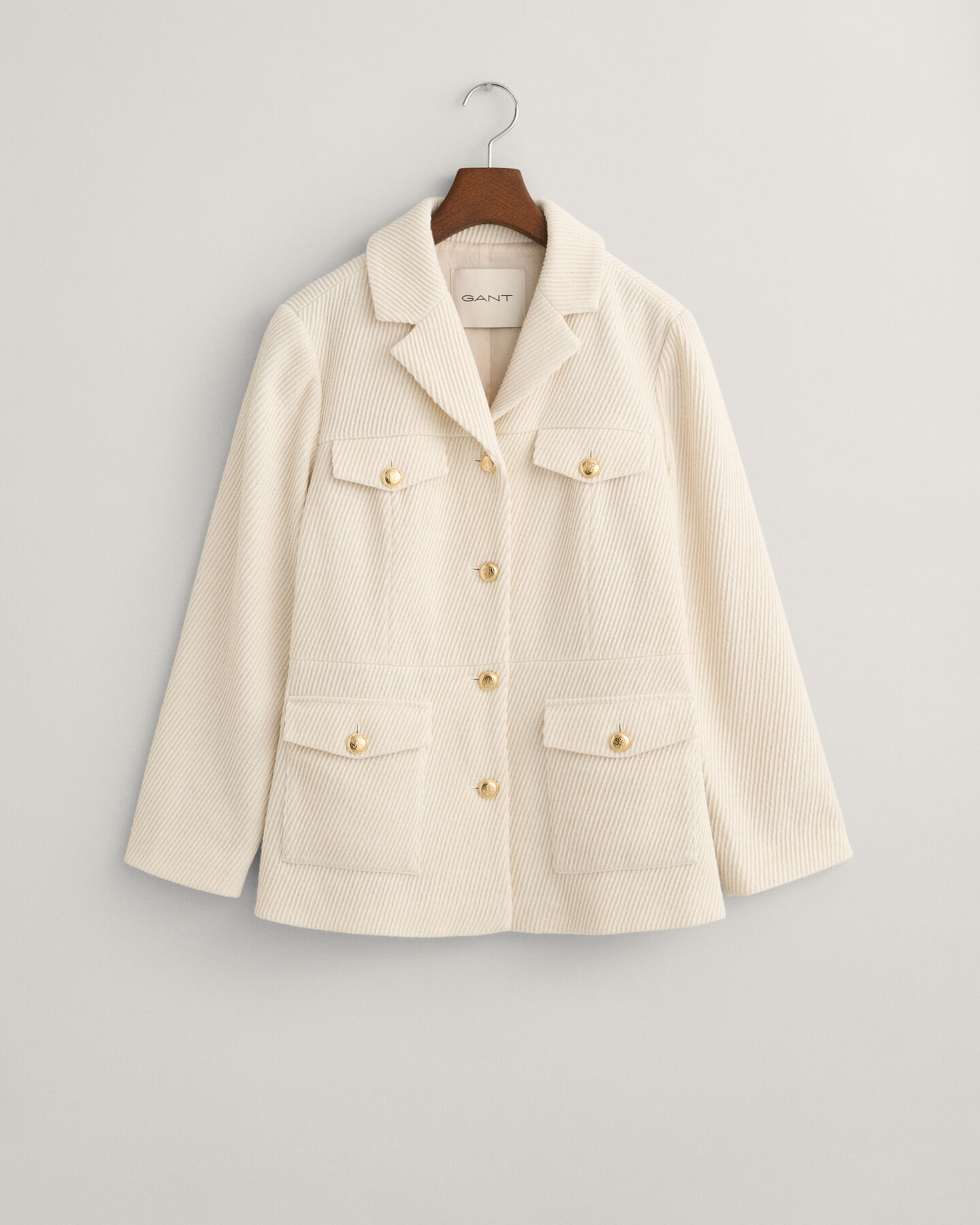 Slim fit blazerjakke med tekstur