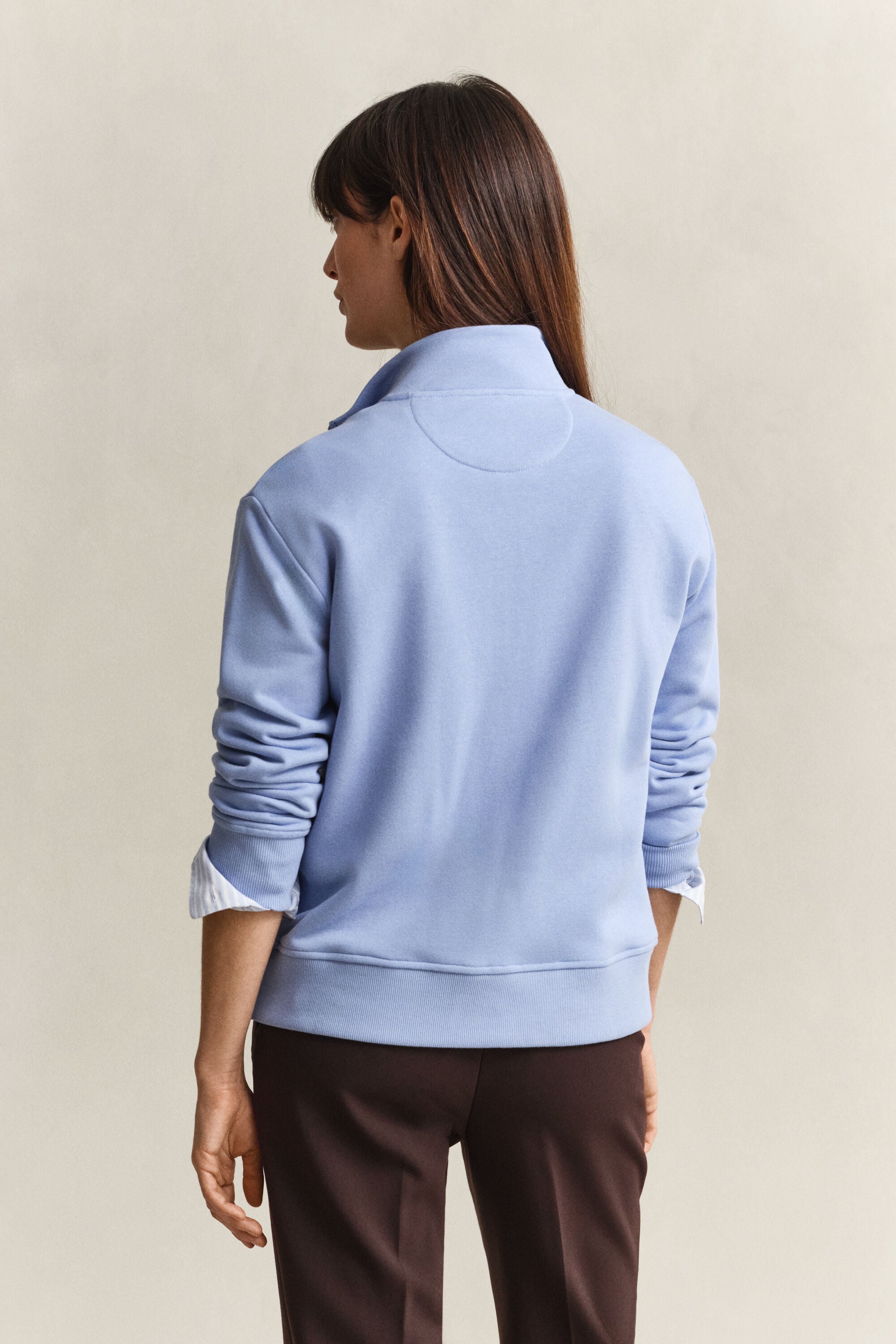 Shield sweatshirt med halv lynlås