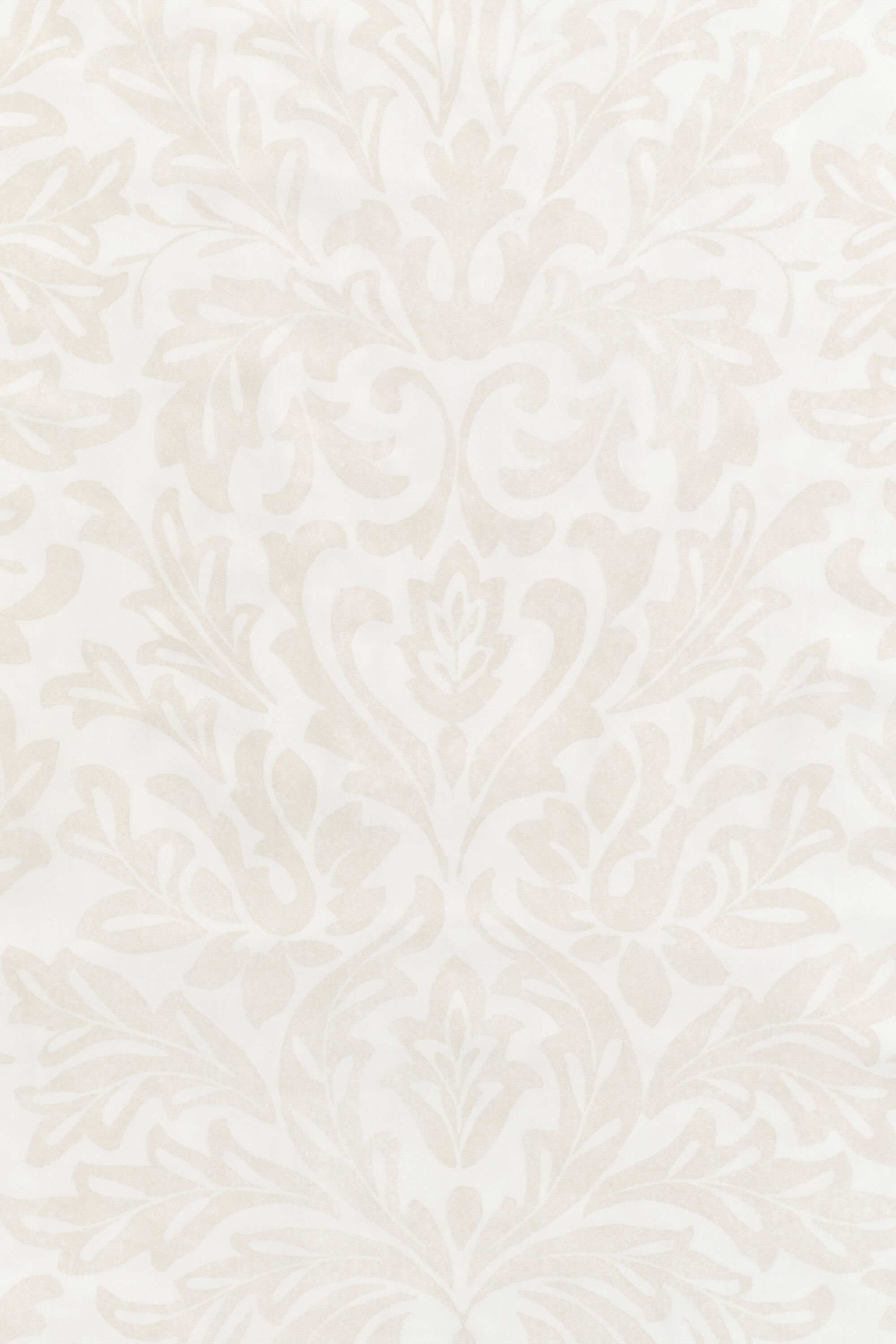 Dobbelt dynebetræk med bladmedaljon-tryk