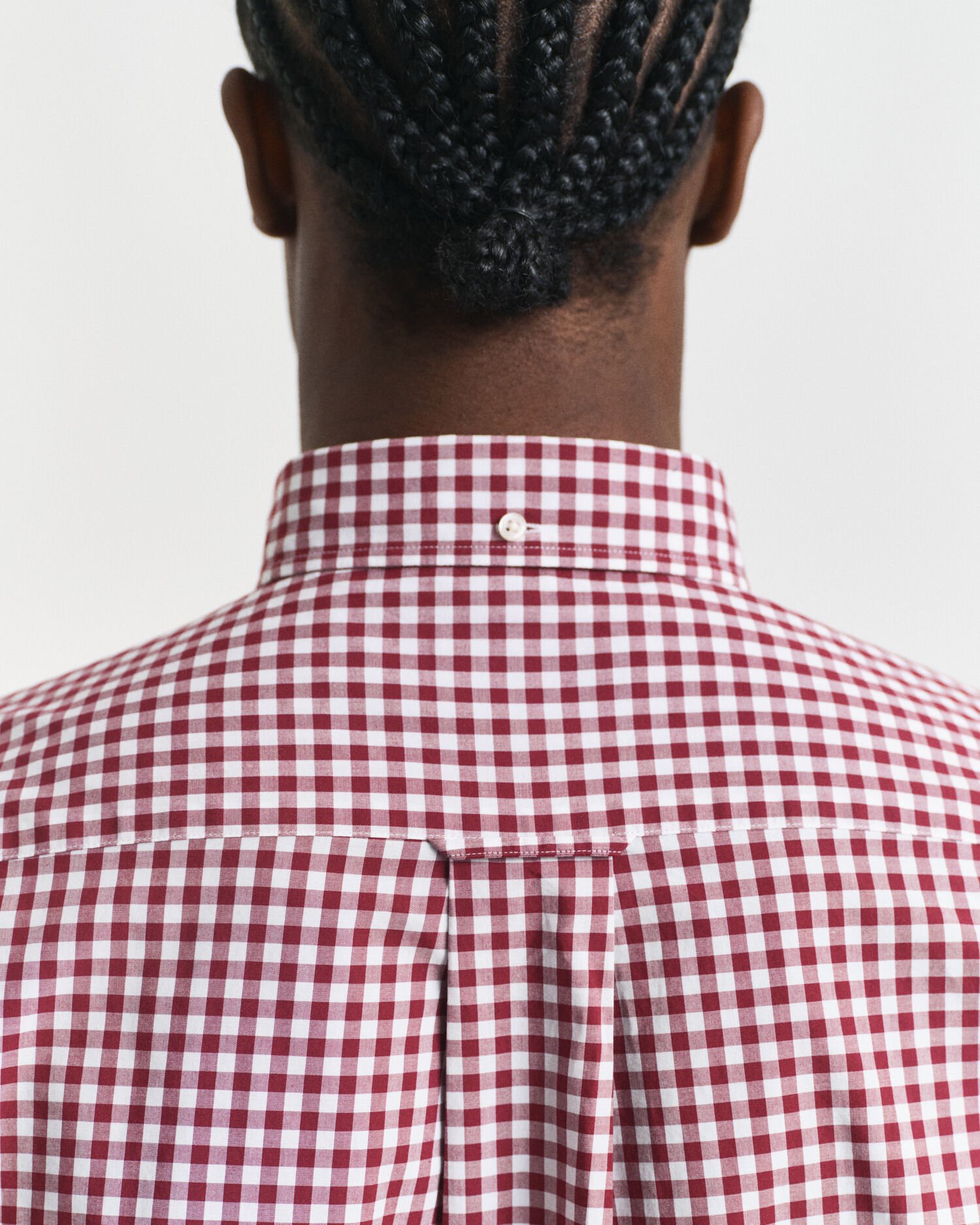 Regular fit klassisk gingham poplin-skjorte