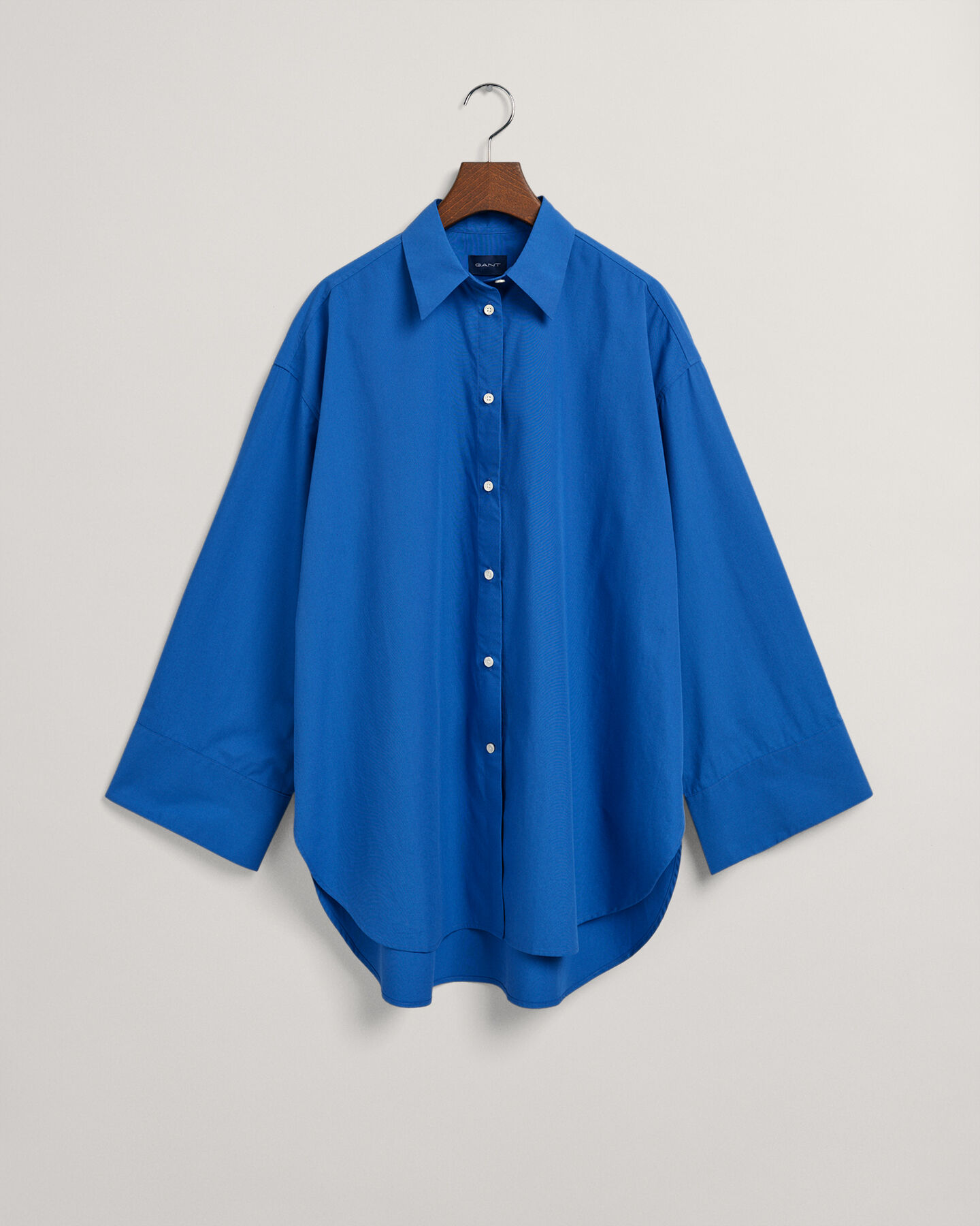 Oversized fit skjorte med brede manchetter