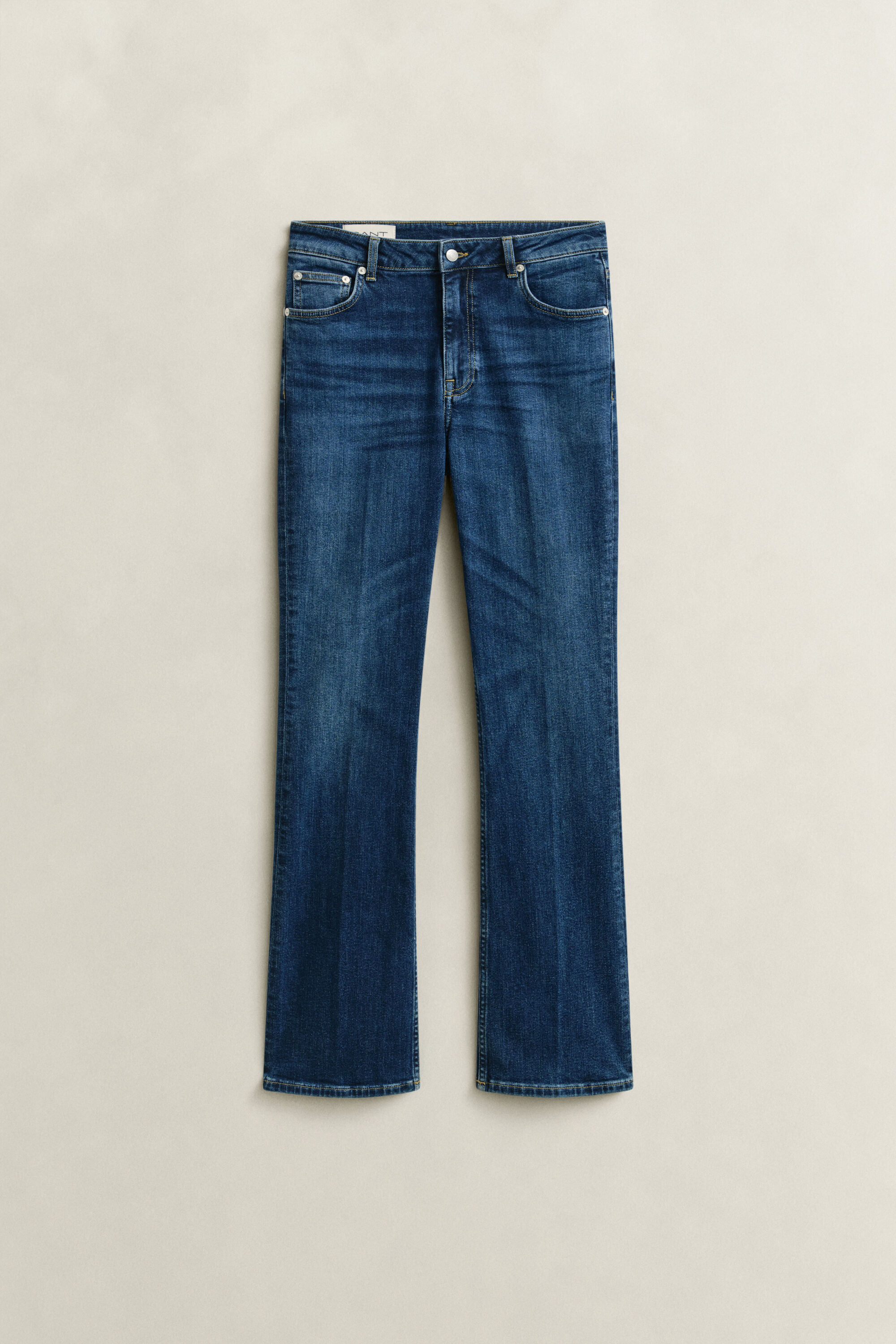 Slanke jeans med stræk og svaj