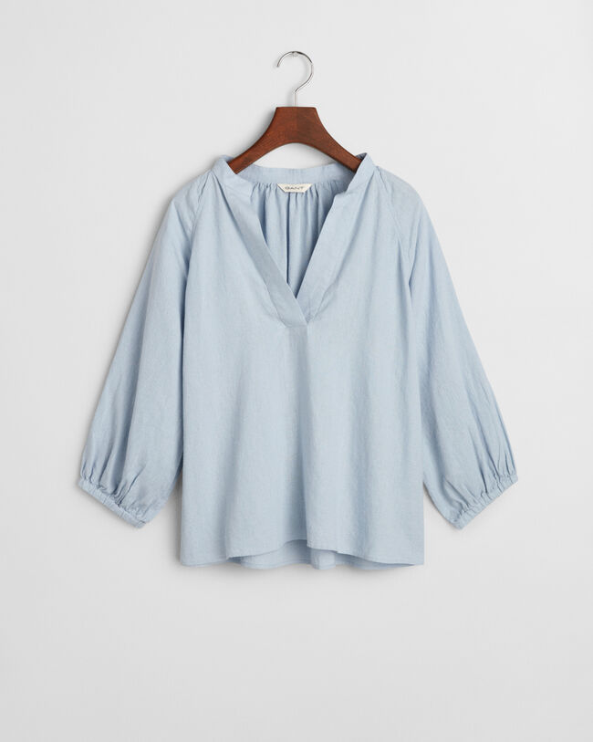 H&oslash;rbluse med korte &aelig;rmer