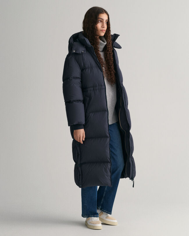 Dunfrakke i fuld længde