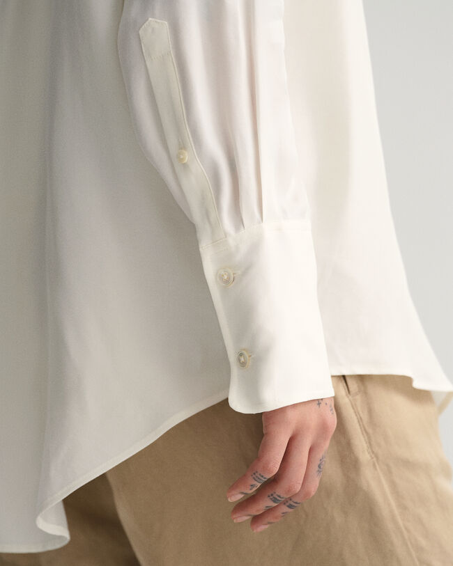 Relaxed fit skjorte med flaplommer