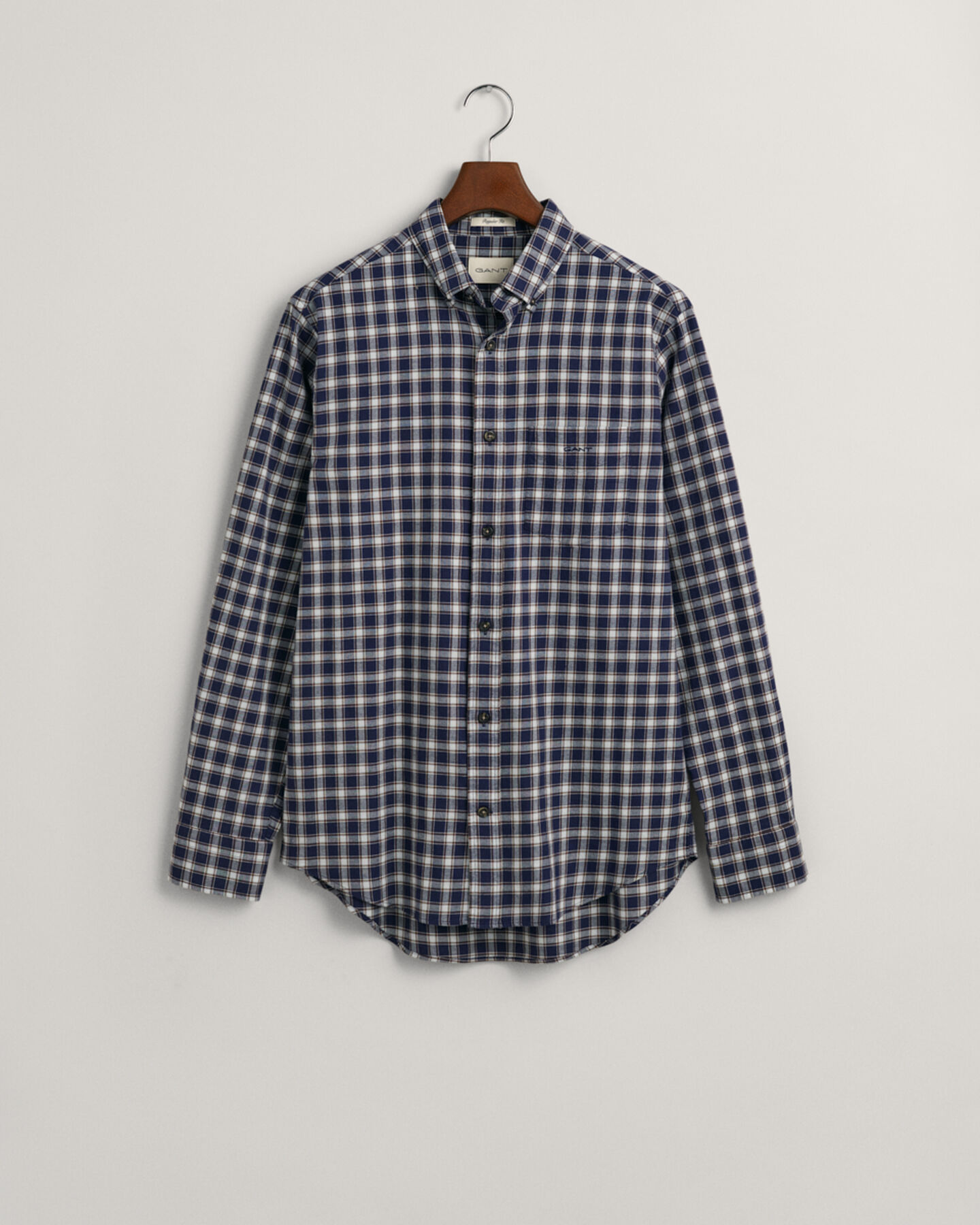 Regular fit flannelskjorte med mikrotern