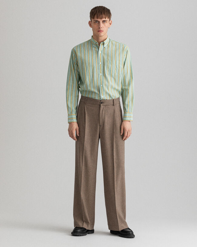 Ternede jakkesæt-bukser med læg