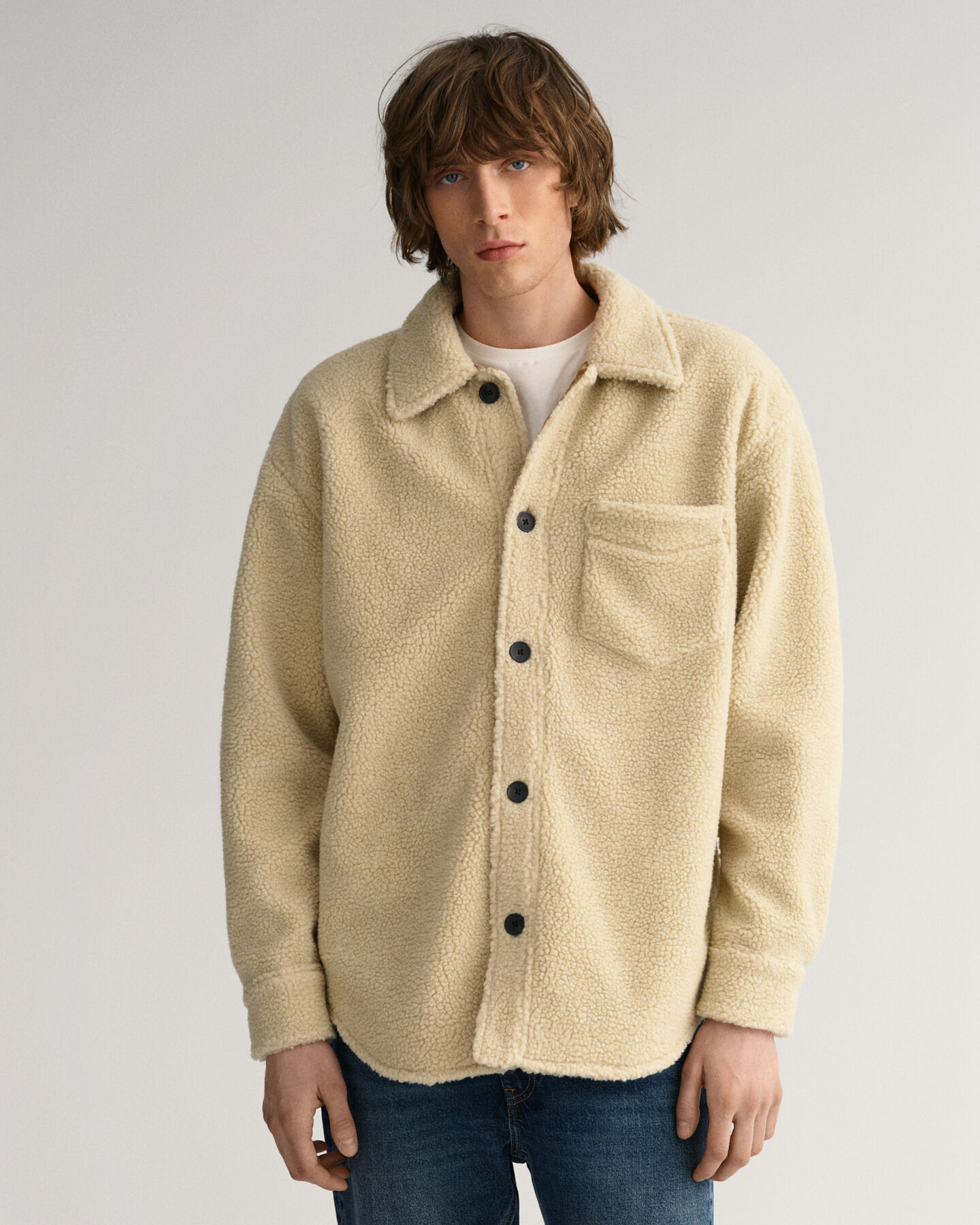 Oversized Sherpa overskjorte