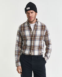Regular fit Windblown flannelskjorte med tern