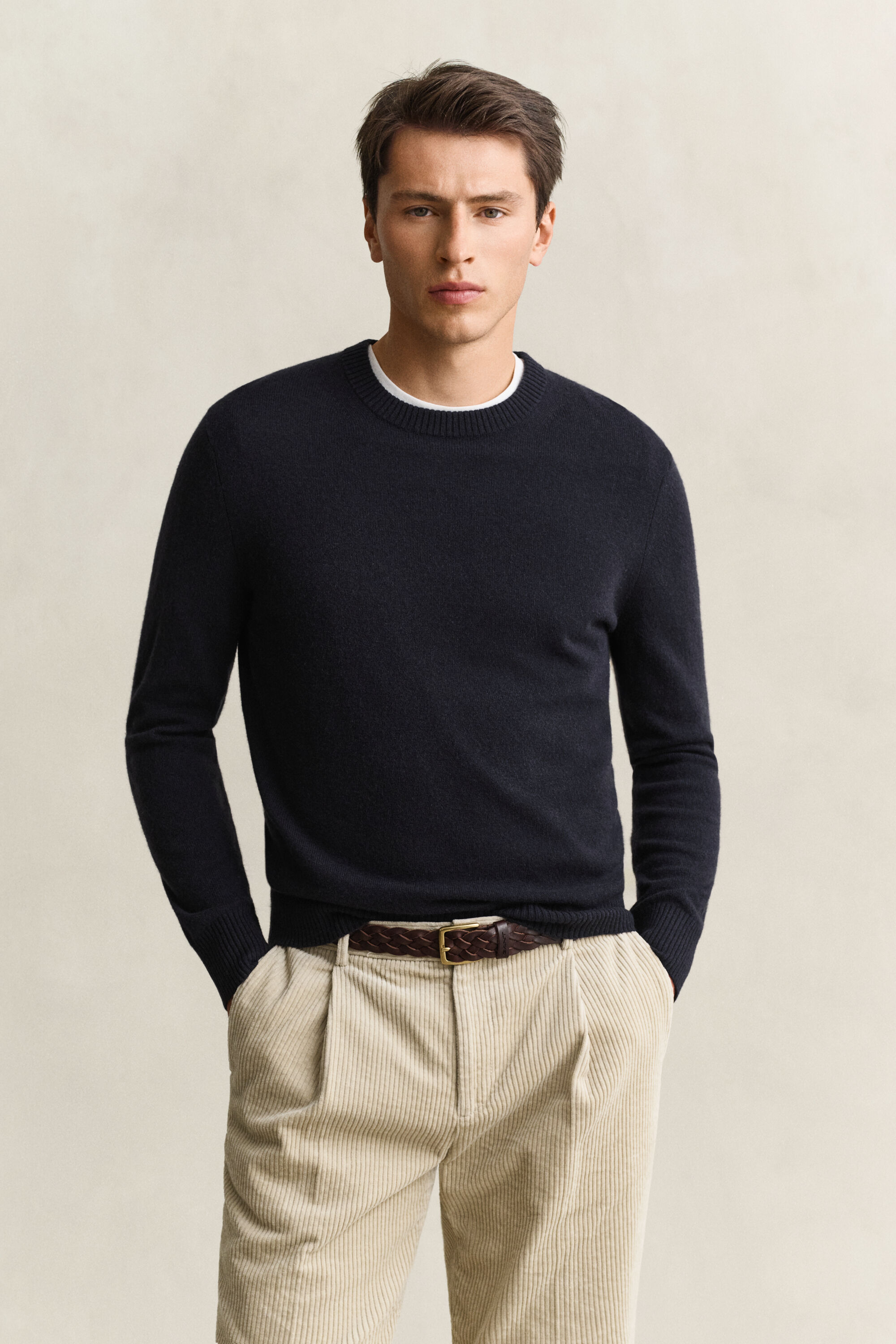 Crewneck sweater af kashmir