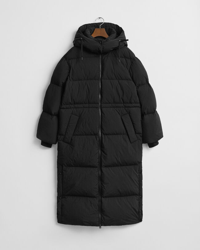 Dunfrakke i fuld længde