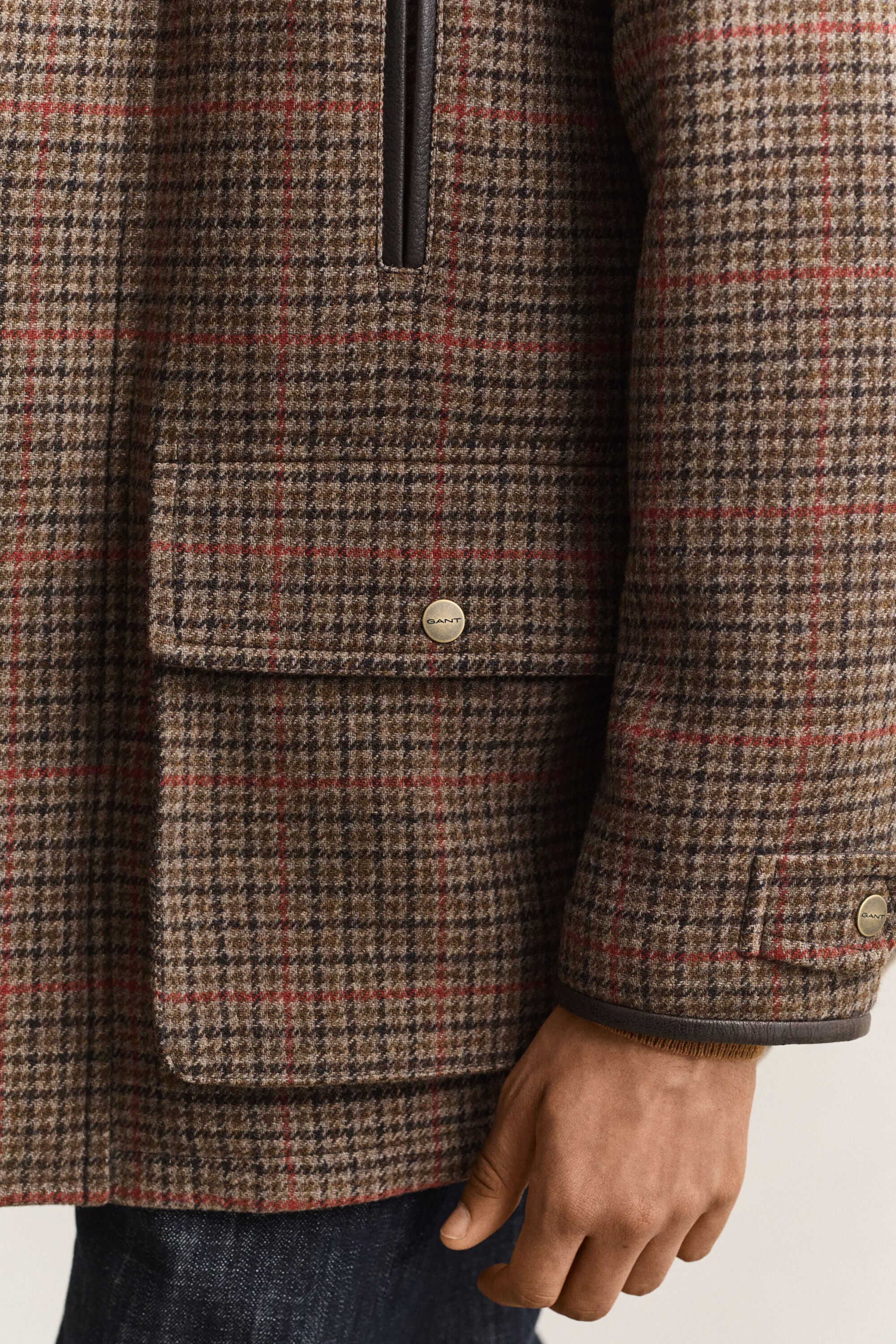 Decker jakke i britisk tweed