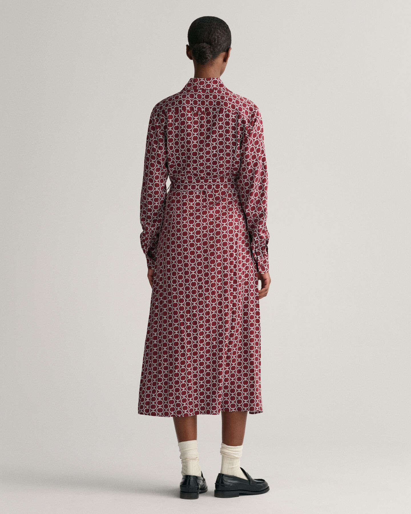 Slim fit Geometric skjortekjole