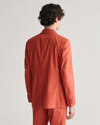 Jakkes&aelig;t-blazer af h&oslash;r og bomuld