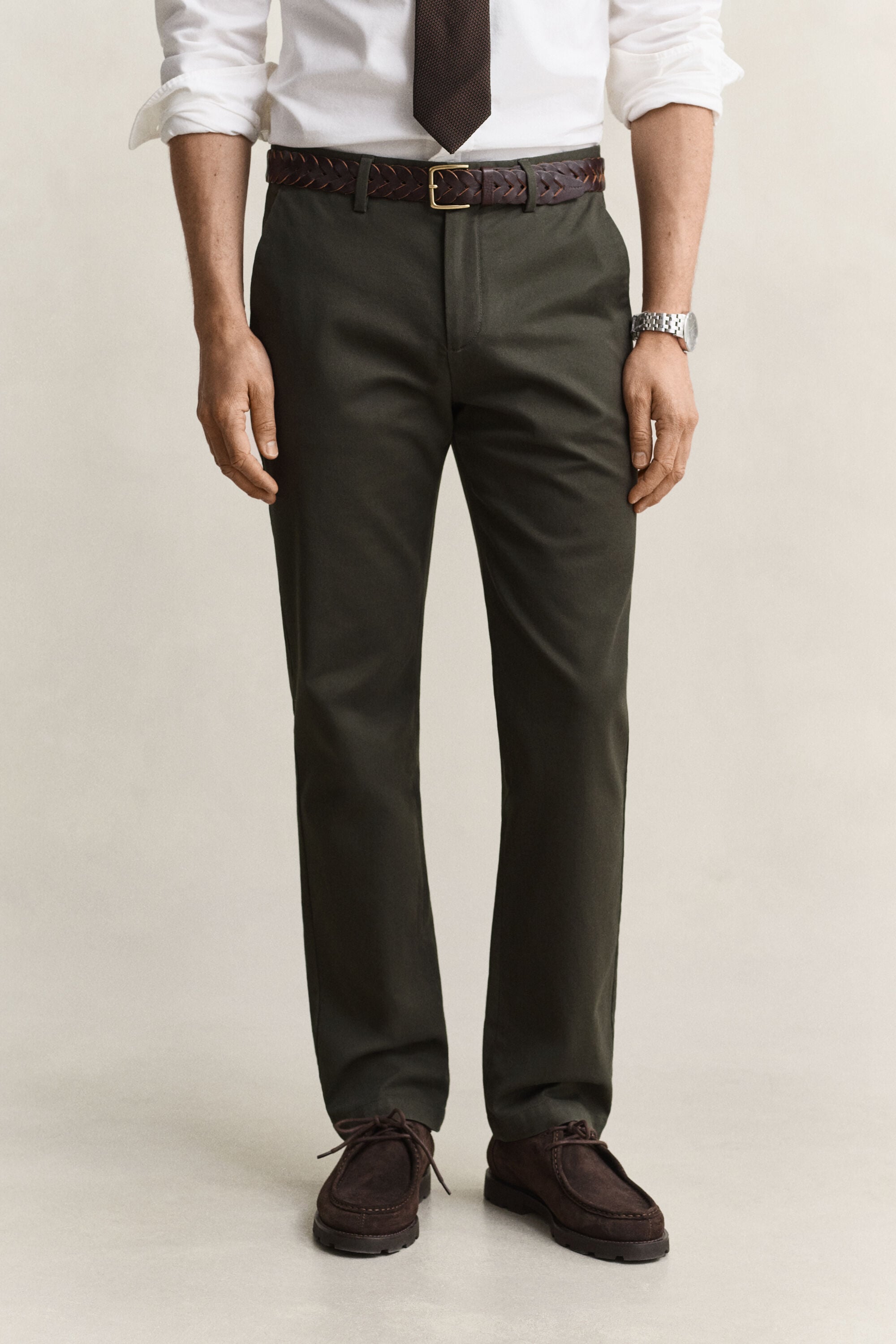 Regular fit smarte chinobukser