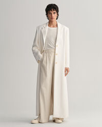 Fluid frakke i fuld længde