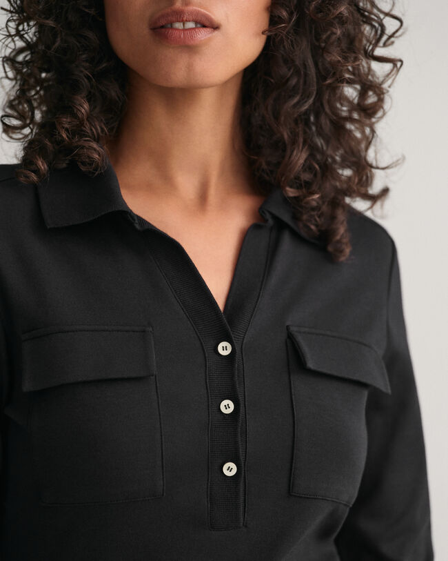 Slim fit jersey polokjole