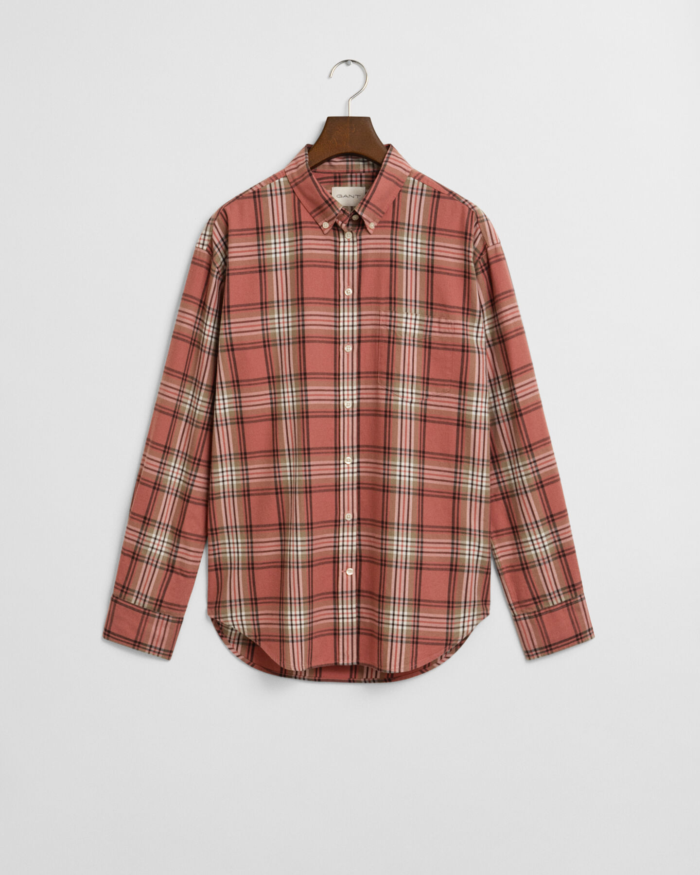 Relaxed fit ternet flannelskjorte