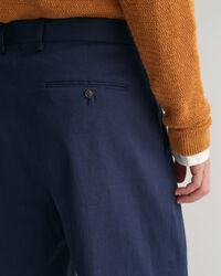 Jakkesæt-shorts af hør og bomuld