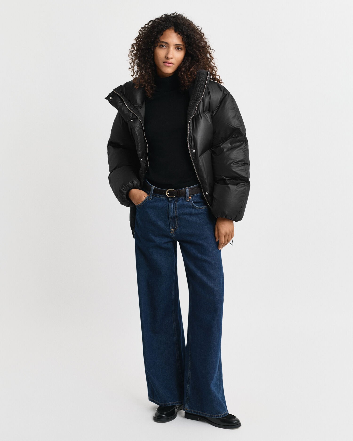 Relaxed fit dunjakke