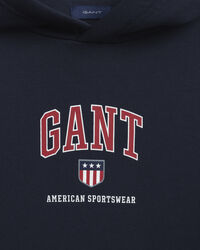 Teens Retro Shield hættetrøje