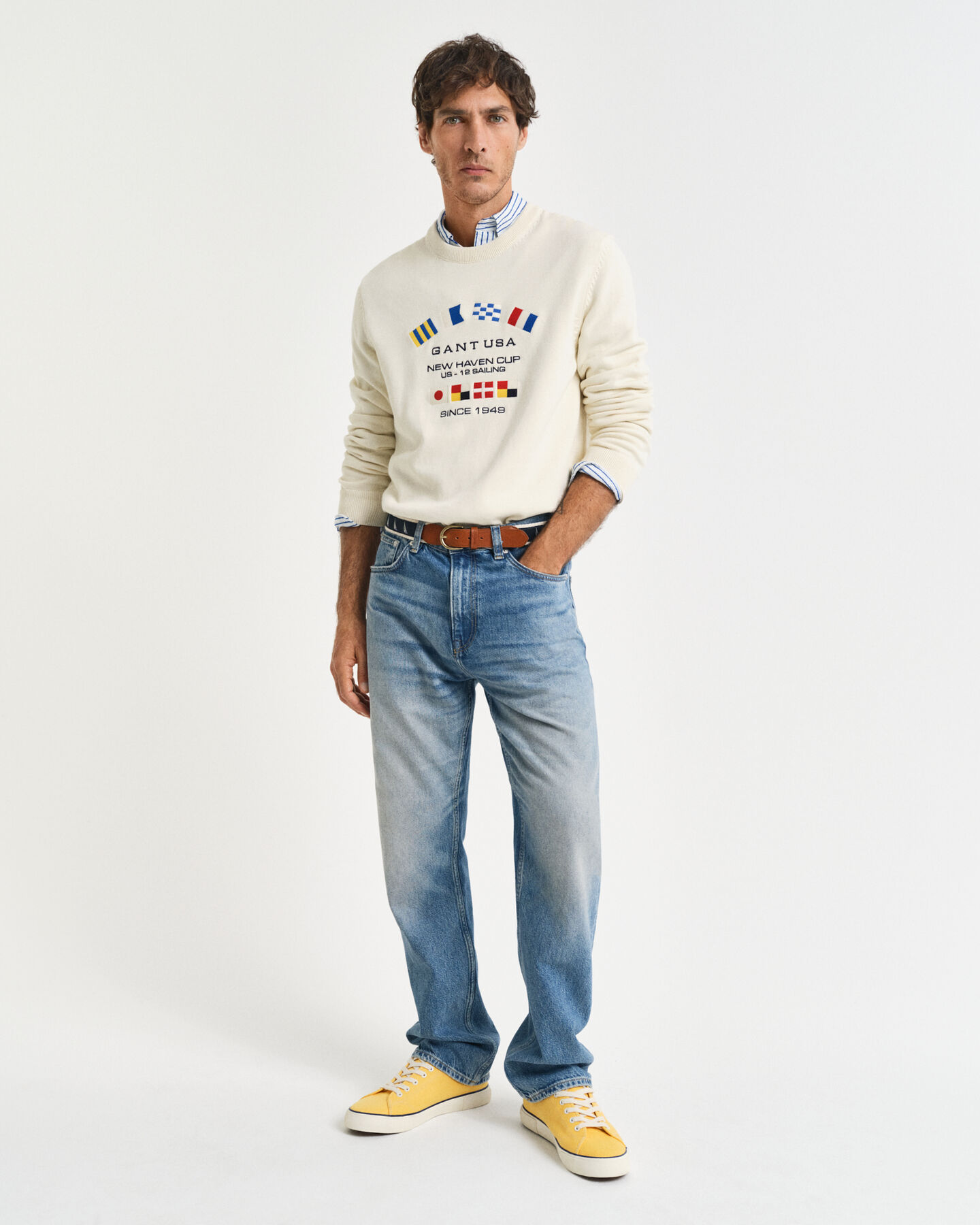 Nautical Flags crewneck sweater