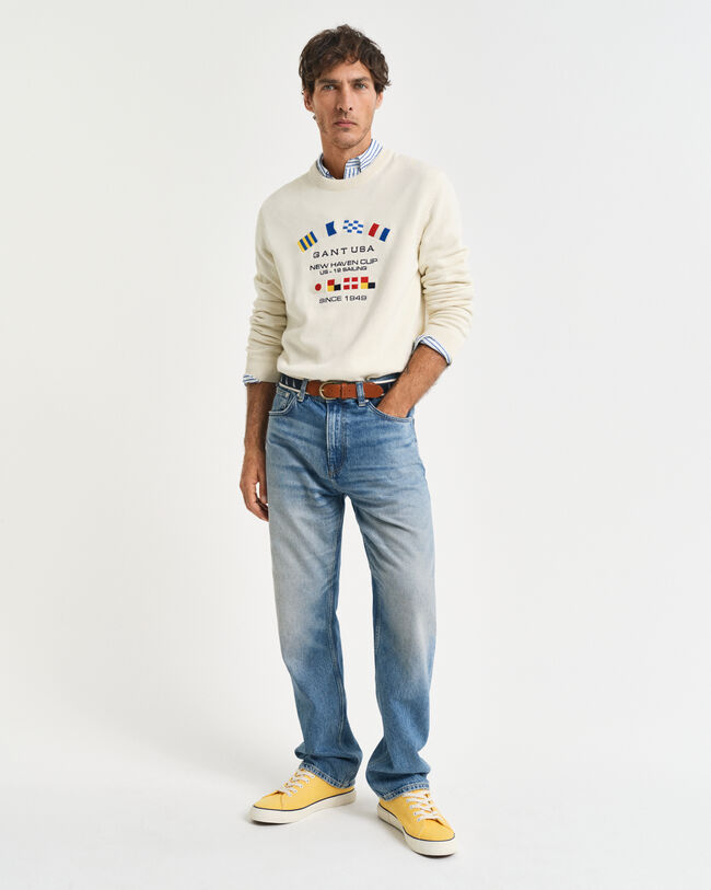 Nautical Flags crewneck sweater